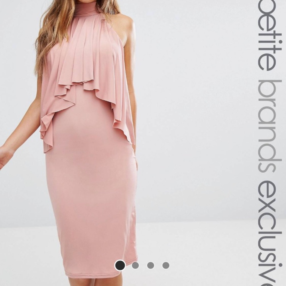 John Zack petite blush dress